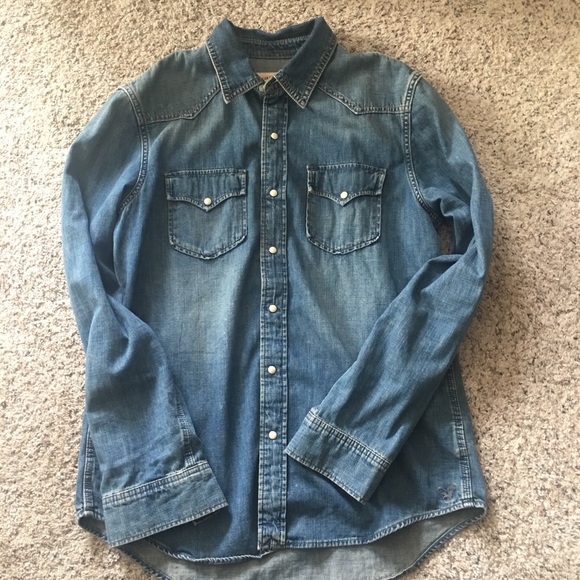 american eagle jean shirt